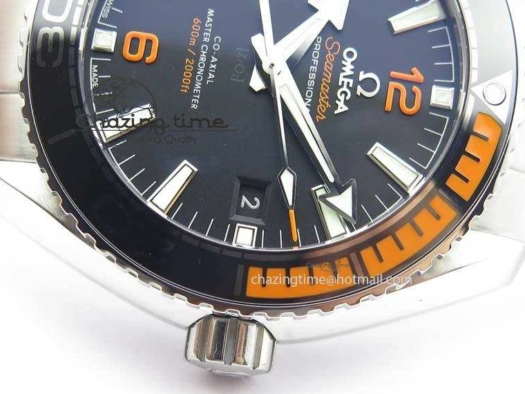 0309 Trendy 2016 Planet Ocean 43.5mm SS V6F Best Edition Black Dial On SS Bracelet A 8210